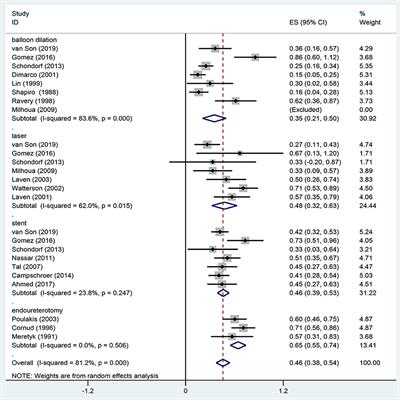 Endoscopic Procedures in the Treatment of Ureteroenteric Anastomotic Strictures: A Systematic Review and Meta-Analysis